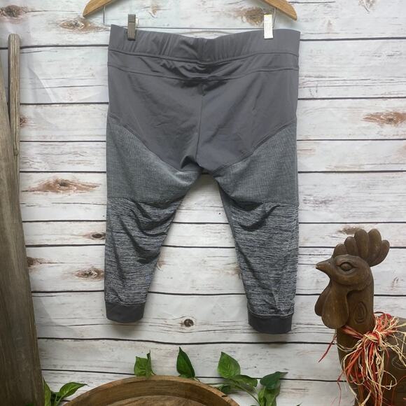 Adidas Stella McCartney Capri Pants Sport Large Workout Yoga Pant Grey Gray  L - Picture 2 of 11